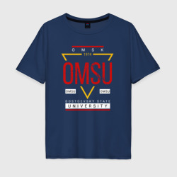 Мужская футболка хлопок Oversize OmSU