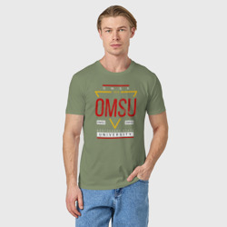 Мужская футболка хлопок OmSU - фото 2