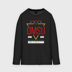 Женский лонгслив oversize хлопок OmSU