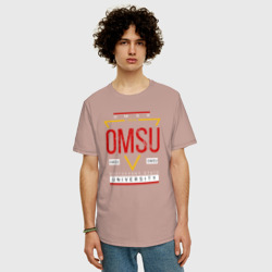 Мужская футболка хлопок Oversize OmSU - фото 2