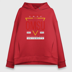 Женское худи Oversize хлопок OmSU