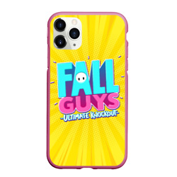 Чехол для iPhone 11 Pro Max матовый Fall Guys