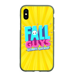 Чехол для iPhone XS Max матовый Fall Guys