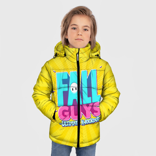 Зимняя куртка для мальчиков 3D Fall Guys, цвет красный - фото 3