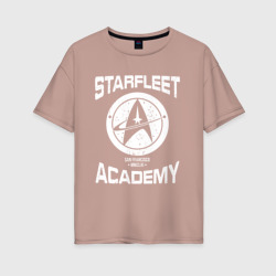 Женская футболка хлопок Oversize Академия звездного флота