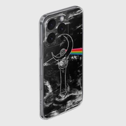 Чехол для iPhone 16 Pro Max силиконовый с защитой камеры Dark Side of the Moon Stick - фото 2