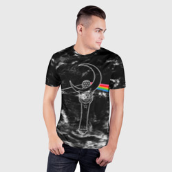 Мужская футболка 3D Slim Dark Side of the Moon Stick - фото 2