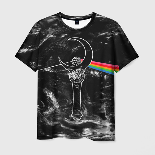 Мужская футболка 3D Dark Side of the Moon Stick, цвет 3D печать