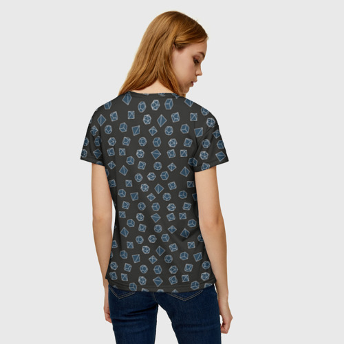 Женская футболка 3D Дайсы D&D, цвет 3D печать - фото 4