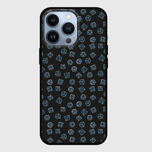 Чехол для iPhone 13 Pro Дайсы D&D, цвет черный
