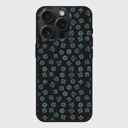 Чехол силиконовый для Apple iPhone 15 Pro матовый Дайсы D&D