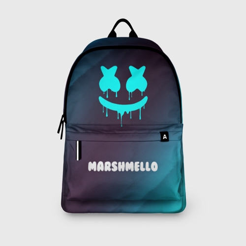 Рюкзак 3D с принтом Marshmello Маршмеллоу, вид сбоку #3