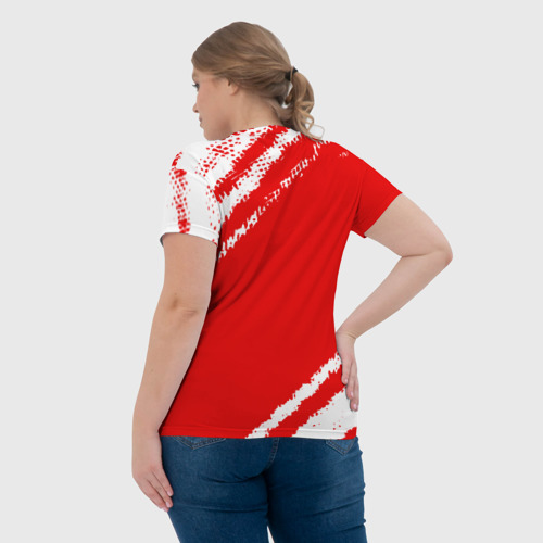 Женская футболка 3D с принтом СССР, вид сзади #2