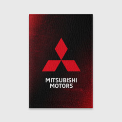 Обложка для паспорта матовая кожа Mitsubishi Митсубиси