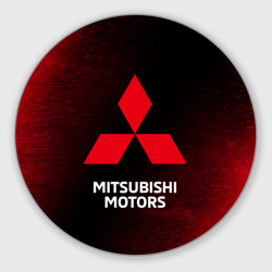 Круглый коврик для мышки Mitsubishi Митсубиси