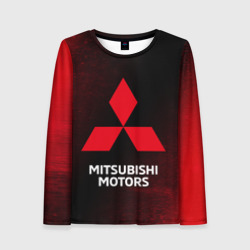 Женский лонгслив 3D Mitsubishi Митсубиси