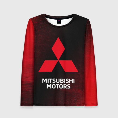 Женский лонгслив 3D Mitsubishi Митсубиси, цвет 3D печать