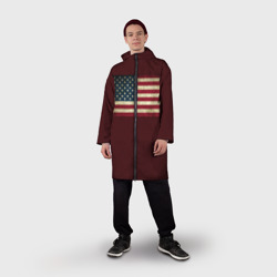 Мужской дождевик 3D USA флаг - фото 2