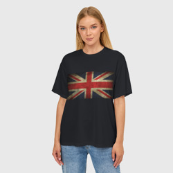 Женская футболка oversize 3D Britain флаг - фото 2