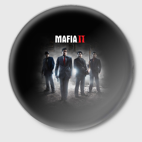 Значок с принтом Mafia, вид спереди №1