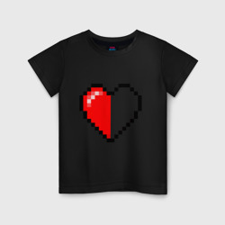 Детская футболка хлопок Майнкрафт серце