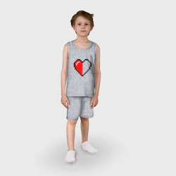 Детская пижама с шортами хлопок Майнкрафт серце - фото 2