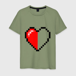 Мужская футболка хлопок Майнкрафт серце