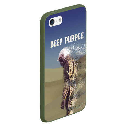 Чехол для iPhone 5/5S матовый Deep Purple Whoosh, цвет темно-зеленый - фото 3