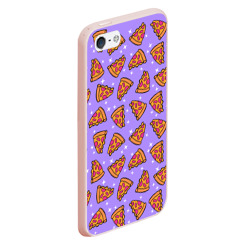 Чехол для iPhone 5/5S матовый Волшебная пицца - фото 2