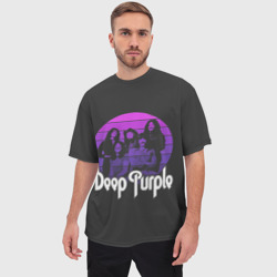 Мужская футболка oversize 3D Deep Purple - фото 2