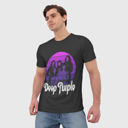 Мужская футболка 3D Deep Purple - фото 2