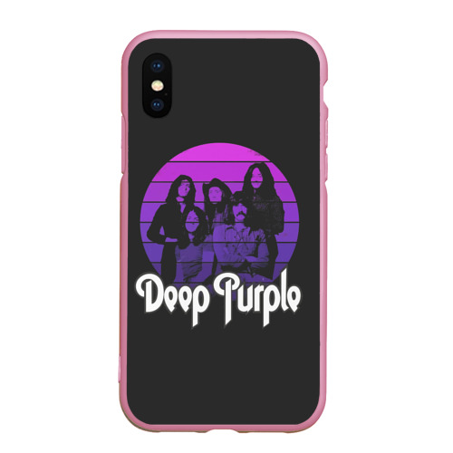 Чехол для iPhone XS Max матовый Deep Purple, цвет розовый