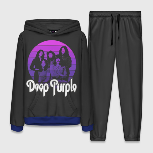 Женский костюм с толстовкой 3D Deep Purple, цвет синий