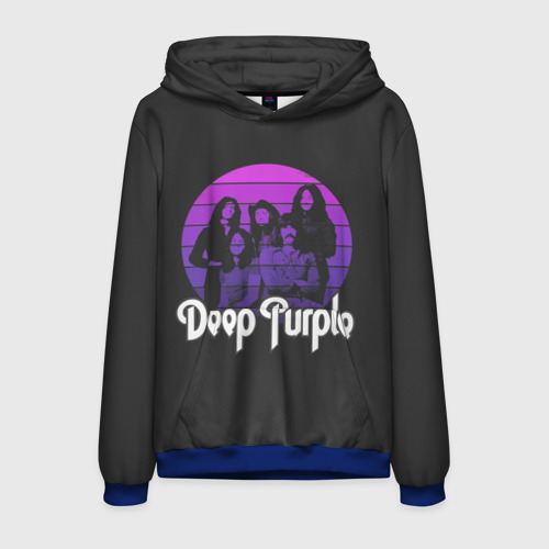 Мужская толстовка 3D Deep Purple, цвет синий