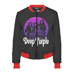 Женский бомбер 3D Deep Purple