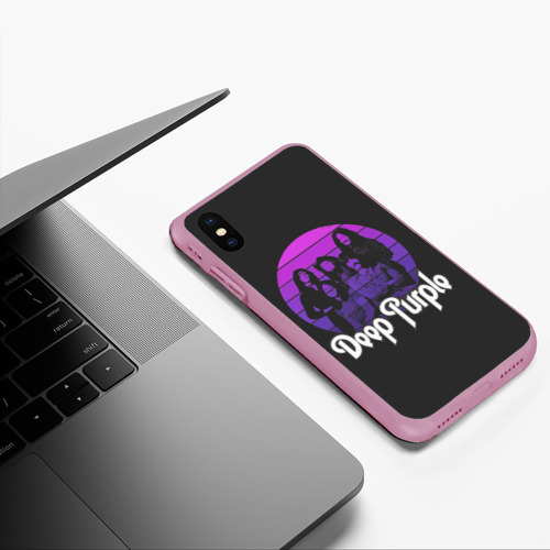 Чехол для iPhone XS Max матовый Deep Purple, цвет розовый - фото 5