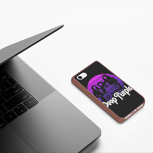 Чехол для iPhone 5/5S матовый Deep Purple, цвет коричневый - фото 5