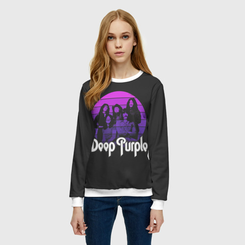 Женский свитшот 3D Deep Purple, цвет 3D печать - фото 3