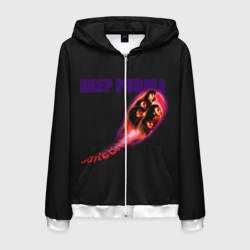 Мужская толстовка 3D на молнии Deep Purple