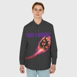 Мужская рубашка oversize 3D Deep Purple - фото 2