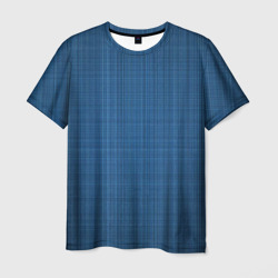 Мужская футболка 3D Синие линии