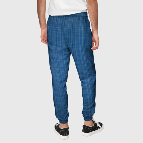 Мужские брюки 3D Синие линии, цвет 3D печать - фото 5