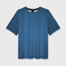 Женская футболка oversize 3D Синие линии
