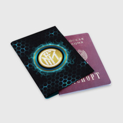 Обложка для паспорта матовая кожа Интер Милан - фото 2
