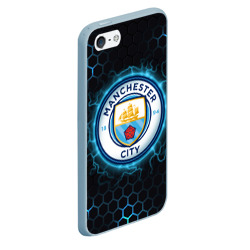 Чехол для iPhone 5/5S матовый Манчестер Сити - фото 2