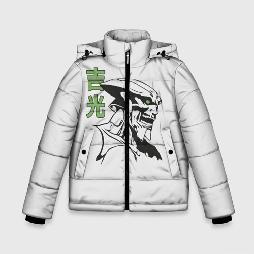 Зимняя куртка для мальчиков 3D Yoshimitsu Tekken, цвет светло-серый