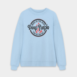 Мужской свитшот oversize без начеса хлопок Deep Purple