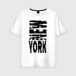 Женская футболка хлопок Oversize New York city