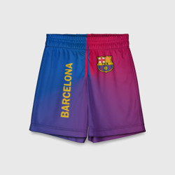 Детские спортивные шорты 3D Barcelona