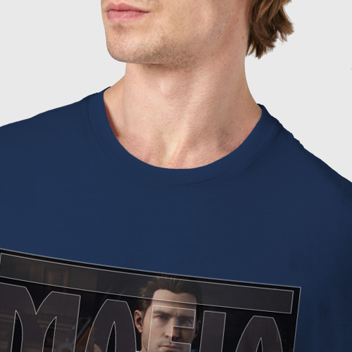 Мужская футболка хлопок Mafia, цвет темно-синий - фото 6